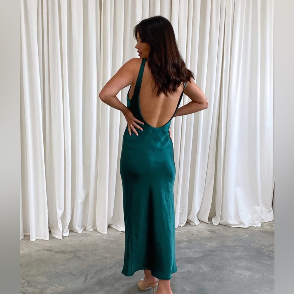 Pretty Lavish Backless Midi Dress